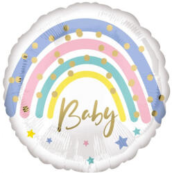 Amscan Szivárvány fólia lufi Baby