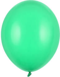 PartyDeco Fényes zöld latex lufi 27 cm, 10 db