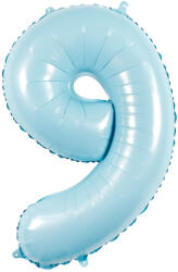 Party World Fólia lufi - 9-es szám világoskék