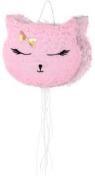 PartyDeco Rózsaszín macska piñata