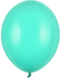 PartyDeco Menta latex léggömbök 27 cm, 10 db