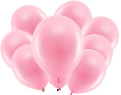 PartyDeco Pasztell világos rózsaszín latex lufi 10 db