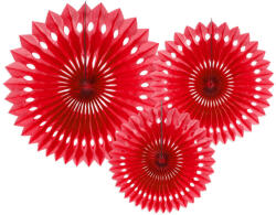 PartyDeco Piros Rozetta