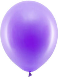PartyDeco Pasztell lila latex lufi 23 cm, 10 db