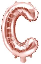 Rózsaarany C betűs lufi