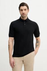 Giorgio Armani pamut póló fekete, férfi, nyomott mintás, XM000307 AF10366 - fekete XL