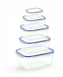 4home Set de cutii cu capac Frigo, 5 buc
