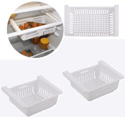 köken Organizator pentru frigider sau raft Extensibil Koken, organizare eficientă, Cos de depozitare din plastic, depozitare convenabilă, aspect modern, 28x15.5x6 cm, Alb - koken - 44,00 RON