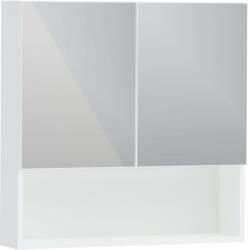 haaus Corp Baie Tejo, Suspendat, 2 Usi, Alb, cu oglinzi, 70 x 17 x 70 cm (924768)