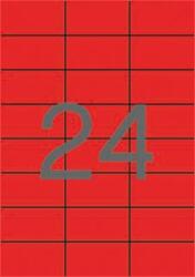 APLI Etikett, 70x37 mm, színes, APLI, piros, 2400 etikett/csomag (11836) - tabexpress