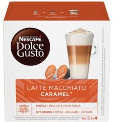 NESCAFÉ Kávékapszula, 8x2 db, NESCAFÉ DOLCE GUSTO Latte Macchiato , karamellás (12422432) - tabexpress