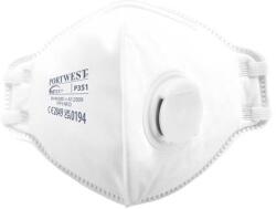  Maszk, félbehajtható, FFP3, szelepes, 20 db, fehér (P351WHR) - tabexpress