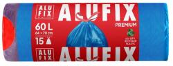 Alufix Szemeteszsák, zárószalagos, 60 l, 15 db, 64x71 cm, 26 , ALUFIX, kék (MSZ60UNINEW) - tabexpress