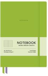 Shkolyaryk Publishing House Jegyzetfüzet, A5, vonalas, 96 lap, keményfedeles, műbőr borító, SHKOLYARYK Genius , zöld (A5-7128L)