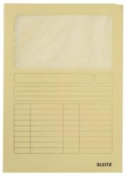 Leitz Mappa, ablakos, karton, A4, LEITZ, sárga (39500315/39500015) - tabexpress