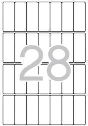 APLI Etikett, 20x50 mm, kerekített sarkú, A5 hordozón, APLI, 420 etikett/csomag (01867) - tabexpress