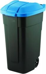 Keter Görgős szemetes, műanyag, 110l, CURVER, kék/fekete (214127) - tabexpress