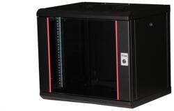 EQUIP Fali Rackszekrény - EPM-09-6045-B-CBAA (19", 9U, 600x450mm, előre szerelt, fekete) (EPM-09-6045-B-CBAA) - pixel