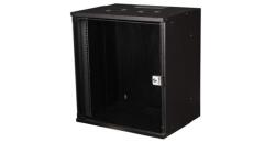 EQUIP Fali Rackszekrény - EWM-12-5440-B (19", 12U, 540x400mm, lapra szerelt, fekete) (EWM-12-5440-B) - pixel