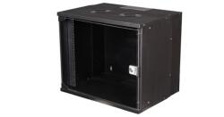 EQUIP Fali Rackszekrény - EWM-09-5440-B (19", 9U, 540x400mm, lapra szerelt, fekete) (EWM-09-5440-B) - pixel