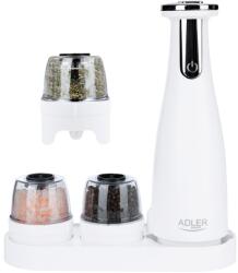 Adler AD 4449W fűszerőrlő Só és bors őrlő készlet Acél, Fehér (AD 4449w) - easy-shop