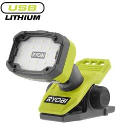 RYOBI 4V USB Lithium csíptethetős lámpa, akkumulátor és töltő nélkül - RLC4-0 (5133006312) - oneclick