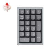 KEYCHRON Q0 Gateron G Pro Red Mechanikus Numerikus Billentyűzet - Szürke Q0-D1