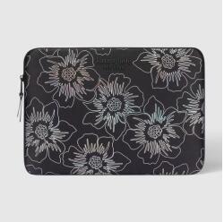 Kate Spade New York Puffer Sleeve do MacBook Pro 16" / Laptop 16" (Hollyhock Iridescent Black) (KS052902)