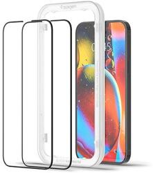 Spigen Alm Glass FC do Apple iPhone 13/13 Pro/14/16E fekete (2 db) (8809811851243-AGL03387)