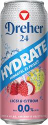 Dreher 24 Hydrate alkoholmentes világos sör és licsi-citrom ízű ital keveréke 0, 0% 0, 5 l - ecofamily