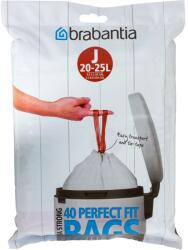 Brabantia 8710755115608 szemeteszsák 23 L Szürke, Fehér 40 db (11 56 08)