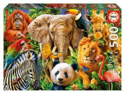 Educa 500 db-os puzzle - Vadállat kollázs (19550) (19550)