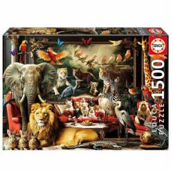 Educa 1500 db-os puzzle - Az állatok rezidenciája (20245) (20245)