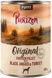 Purizon 400g Purizon nedves kutyatáp - Puppy Black Angus & pulyka