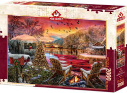 Art Puzzle Пъзел Art Puzzle от 2000 части - На лагер с каравана (5472)