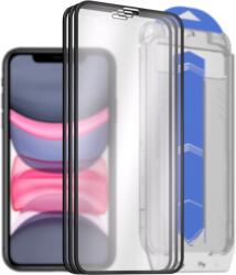 AlzaGuard Glass EasyFit DustFree iPhone 11 / XR 2.5D üvegfólia - 3db + applikátor (AGD-EFD26P3)