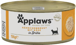 Applaws 6x156g Applaws Csirkemell & sajt húslében nedves macskatáp 5+1 ingyen