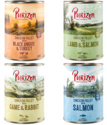 Purizon 6x400g Purizon nedves kutyatáp - Adult vegyes csomag