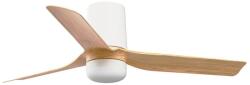 Faro Barcelona Ventilator LED dimabil de tavan FARO 33833WT-1TW MINI PUNT TUB S 10W/230V maro/alb d. 90 cm WT + telecomandă (FA33833WT-1TW)