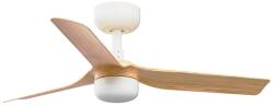 Faro Barcelona Ventilator LED dimabil FARO 33821WT-1TW MINI PUNT S LED/10W/230V maro/alb d. 90 cm WT + telecomandă (FA33821WT-1TW)
