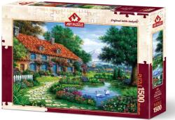 Art Puzzle Пъзел Art Puzzle от 1500 части - Градината с лебедите, Артуро Зарага (4551)