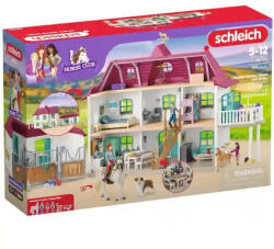 Schleich 42706 Hannah családi háza lovardával és lovakkal (42706) - jatekbirodalom
