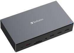 Verbatim USB-C Pro Docking Station CDS-17, 17Ports: USB-A, USB-C, HDMI, DP, Audio, SD+MicroSD, RJ45