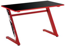 White Shark GD-ZZ-Red Gamer Asztal - 50 kg Terhelhetőség, Fém Lábak, Fekete-Piros
