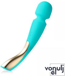 LELO masszírozó Smart Wand 2 Aqua - türkiz színben, nagy méretű, vízálló, akkumulátoros