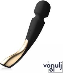 LELO masszírozó Smart Wand 2 Black - fekete színben, nagy méretű, vízálló, akkumulátoros