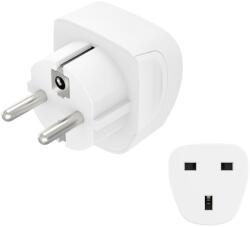 Hama Adaptor de calatorie Hama tip E si F, mufa de calatorie tip G pentru Europa (universal pentru dispozitive din Marea Britanie, Anglia, Commonwealth, poate fi utilizat in majoritatea tarilor europene si