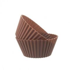 ORION Szilikon forma, muffin, 6 darab, barna (151740)