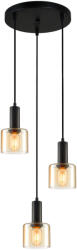 Italux Függeszték Fekete Santia ITALUX-PND-65342-3A-BK-AMB (PND-65342-3A-BK-AMB)