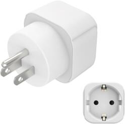 Hama Adaptor de calatorie Hama tip B, mufa de calatorie pentru SUA/Canada/Caraibe/Japonia (pentru calatori din Germania si Europa, pentru mufa de contact de protectie, contur si mufa euro) alb (00223438)
